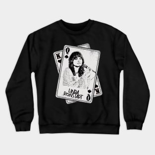 Retro Linda Ronstadt Card Style Crewneck Sweatshirt